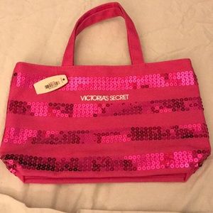 Victoria’s secret hot pink small sequin tote